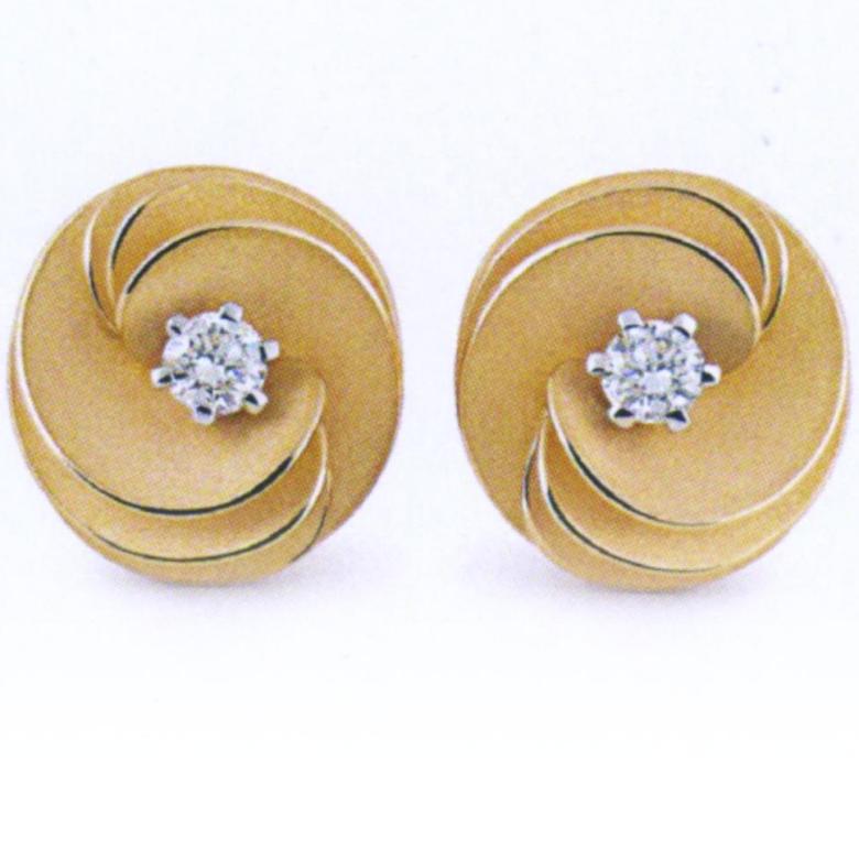 Earrings - diamonds 0,6ct + 0,36ct